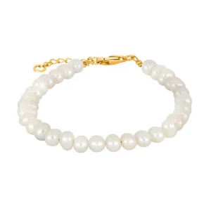 Siersbøl Armbånd Med 4Mm Ferskvandsperler Og Forgyldt Lås 80890015900