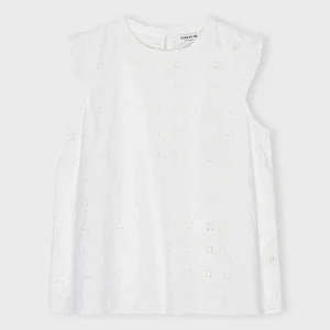Care By Me - Augusta Leaf Top - Hvid