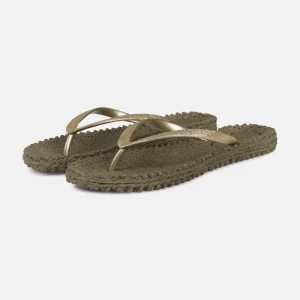 Flip Flop With Glitter - Cub Brown